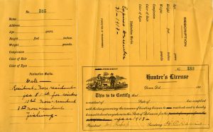 1913 Hunter's License No. 385