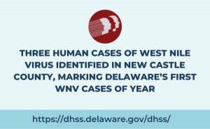 Three Human Cases of West Nile Virus Identified in New Castle County, Marking Delaware’s First WNV Cases of Year