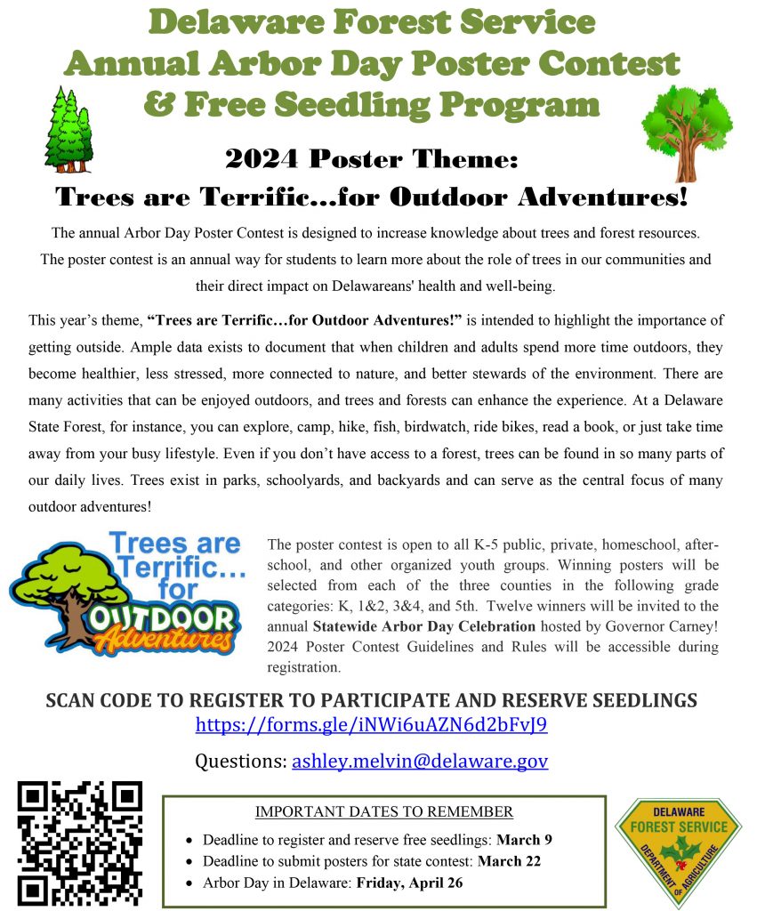 2024 Arbor Day Poster Flyer