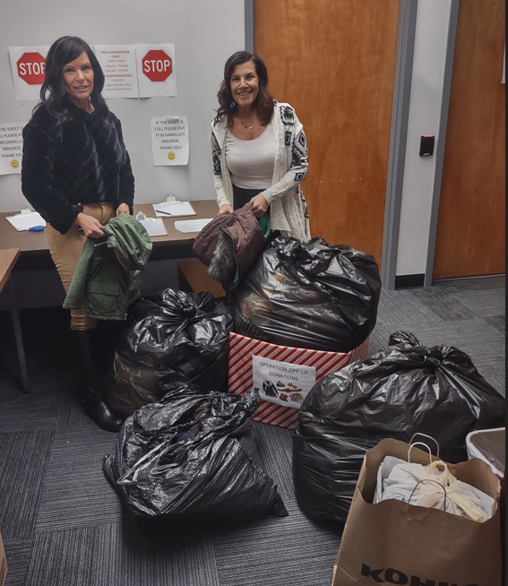 Probation and Parole Officers donate winter clothing items to local non-profits.