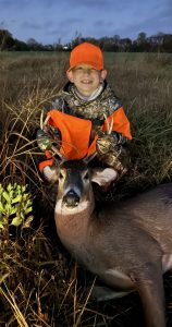 Trevor Price got his first buck during the 2023-