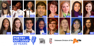 Poetry Out Loud 20 Years Banner