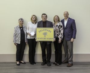 Beth Cahall, Barbara and Ray Ellis, Christie and Doug Conaway attended the Century Farm Ceremony held at the Delaware Agricultural Museum and Village honoring, the more than 100 years their farm has been engaged in agriculture.