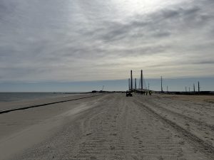 view of sand at Indian River Inlet