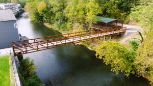 Bancroft Bridge, which spans the Brandywine Creek between Alapocas Run State Park and residential areas in Wilmington, was reopened after being closed since September 2021 due to the remnants of Hurricane Ida.