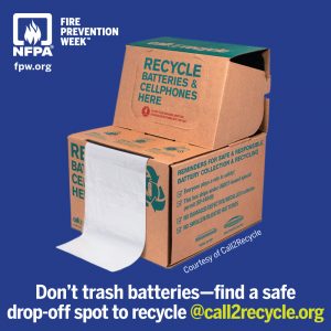 Don't trash batteries.