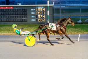 Just Applause, driven by Tim Tetrick, earned his fourth career win on Wednesday at Bally's Dover