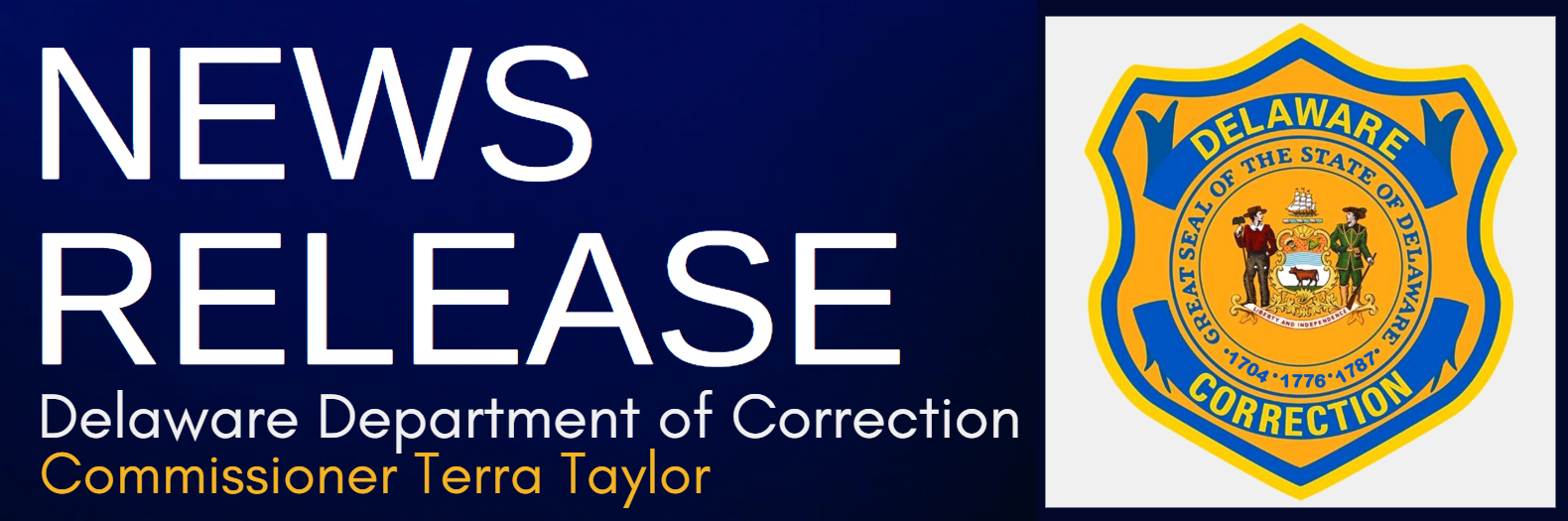 Delaware DOC News Release Header