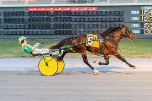 Watch Em Win, driven by Tim Tetrick, won in 1:54.2 Thursday at Bally's Dover.