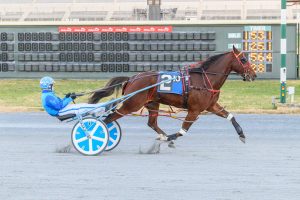 Primo Maschio, driven by Trae Porter, won in 1:53.2 Thursday at Bally's Dover.