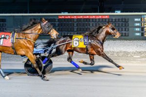 Yale, driven by Art Stafford, Jr., scored a lifetime-best 1:56.2 victory in the DSBF 3-year-old male trotting final.