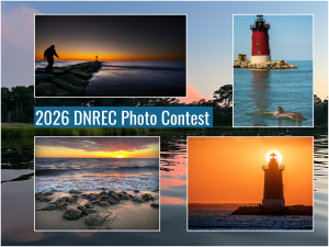 Collage of the winning photographs from the 2025 DNREC photo contest with the words "2026 DNREC Photo Contest"
