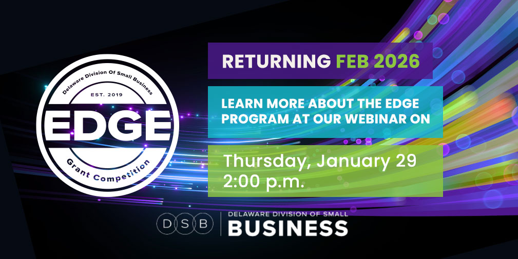 EDGE 2.0 GRANT COMPETITION RETURNS – WEBINAR SET FOR JAN. 29