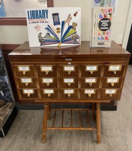 Old wood card catalog from library of congress celebrating libraries during national library week 2026