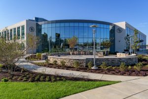 The STAR Campus in Newark Delaware with large windows was a previous brownfield site.