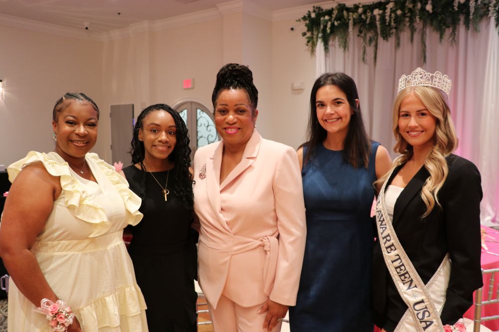 2026 She's On Her Way Award recipients pictured with the OWAA Director at the awards ceremony.