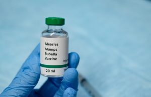 Measles vaccine vial