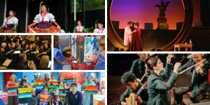 collage of artistic activities