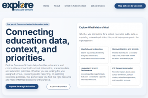 Screenshot of explore.delaware.gov