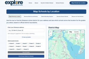Screenshot of explore.delaware.gov
