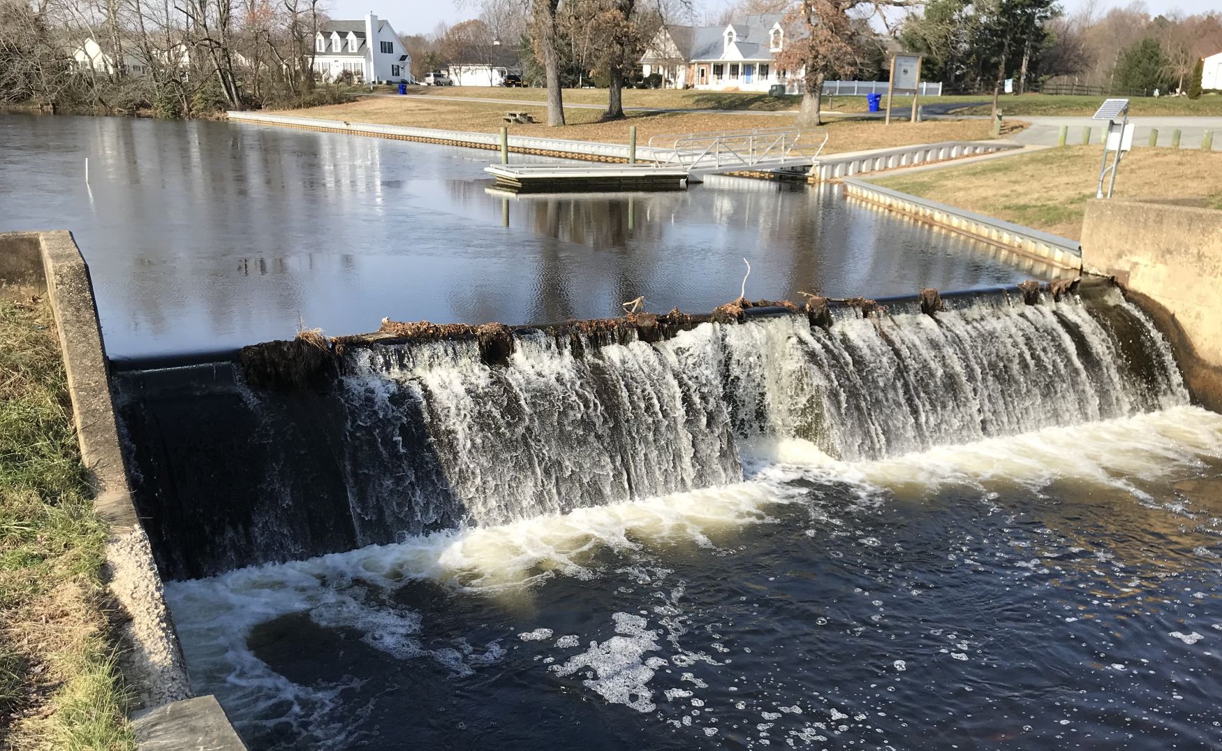 DNREC will close the Griffith Lake boat ramp in Milford starting Aug. 17 for a dam safety project /Delaware DNREC photo