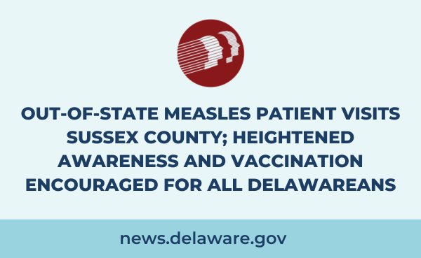 Out-of-State Measles Patient Visits Sussex County