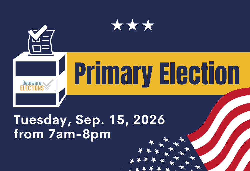 Primary Election. September 15th, 2026 from 7am - 8pm.
